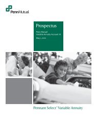 Pennant Select Variable Annuity Prospectus - Penn Mutual