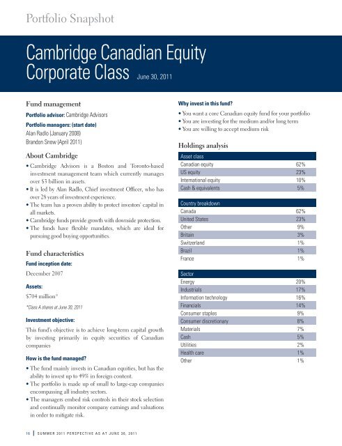 July - Summer Edition - CI Investments