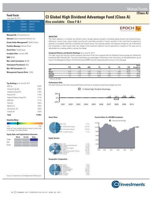 July - Summer Edition - CI Investments