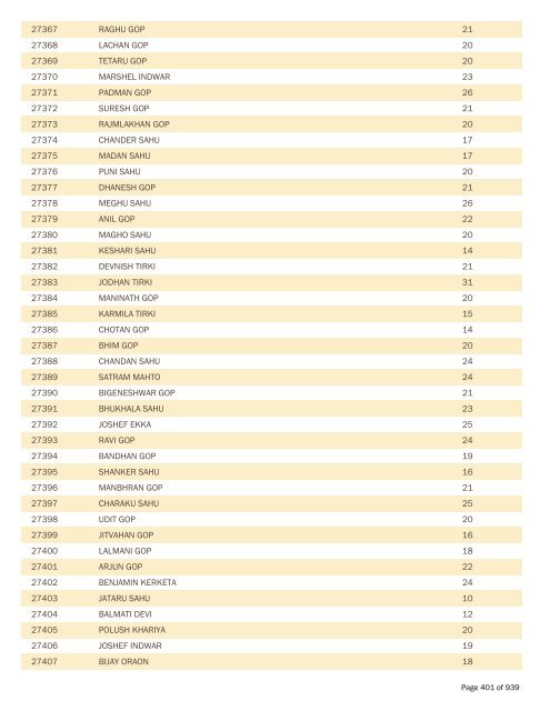 BPL Report 2002-2007 - District Administration, Gumla, Jharkhand