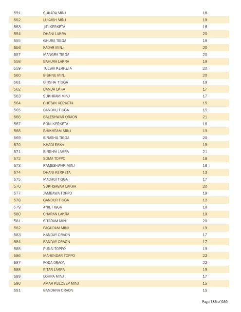 BPL Report 2002-2007 - District Administration, Gumla, Jharkhand