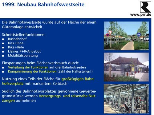 und Verkehrsplanung am Beispiel der Bahnhofsentwicklung - prr.de