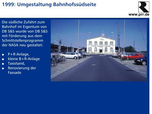 und Verkehrsplanung am Beispiel der Bahnhofsentwicklung - prr.de