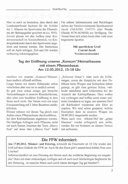 Unser Dorfblättel 2012/2 - Heimatverein Ludwigsdorf / Ober ...