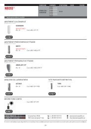 NEOSS Monconi compatibili e abutment per impianti straumann, zimmer, alphabio, nobelbiocare