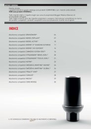 INDICE Monconi compatibili e abutment per impianti straumann, zimmer, alphabio, nobelbiocare