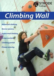 Climbing Wall - Strode College