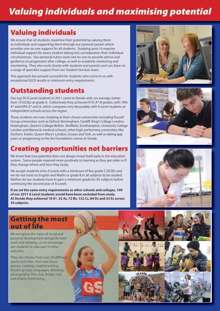 Newsletter - 2011 issue 1 - Strode College
