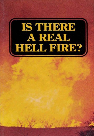 Is There A Real Hell Fire PDF - Church of God Faithful Flock