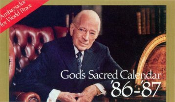 God's Sacred Calendar PDF - Church of God Faithful Flock
