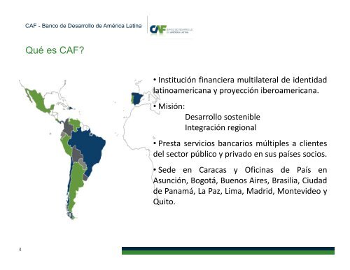 CAF - Banco de Desarrollo de América Latina
