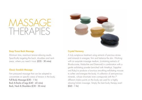 Download Our Spa Treatments Brochure - Bicester Hotel, Golf and ...