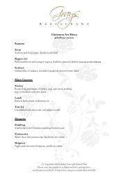 FESTIVE MENU Gray's Restaurant - Bicester Hotel, Golf and Spa