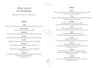 wedding menus - Bicester Hotel, Golf and Spa