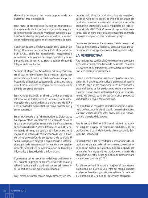 memoria2010.pdf - Banco de Desarrollo Productivo