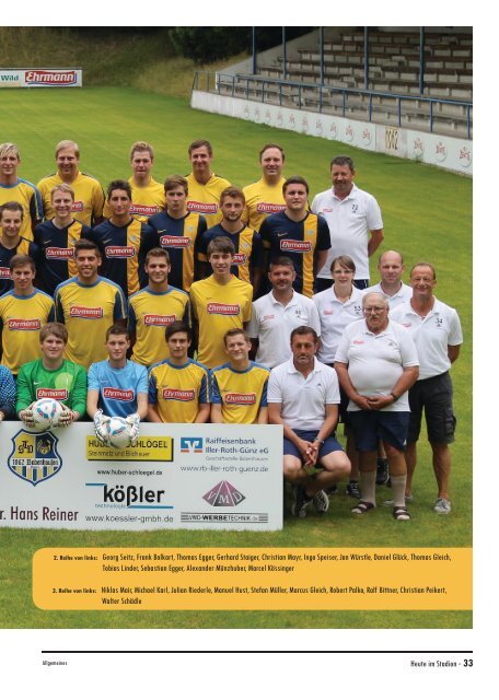 20150705 Stadionzeitung Ehrmann Regionalauswahl - SC Freiburg 