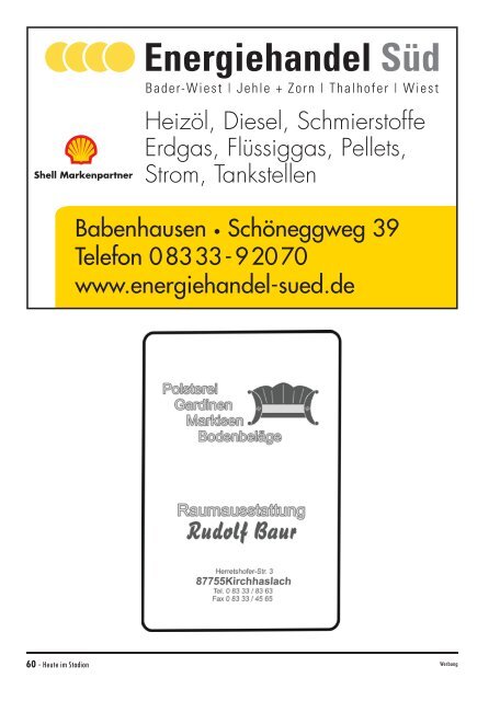 20150705 Stadionzeitung Ehrmann Regionalauswahl - SC Freiburg 