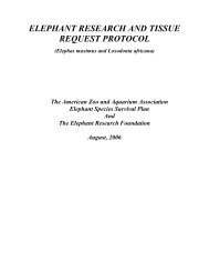 elephant research and tissue request protocol - Elephant Care ...