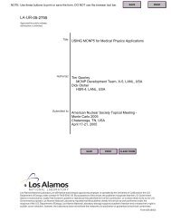 LA-UR - Computational Medical Physics Working Group - American ...