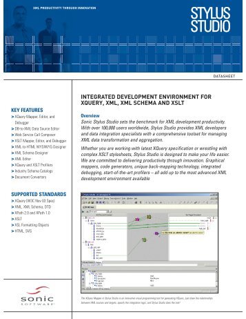 integrated development environment for xquery, xml ... - Stylus Studio
