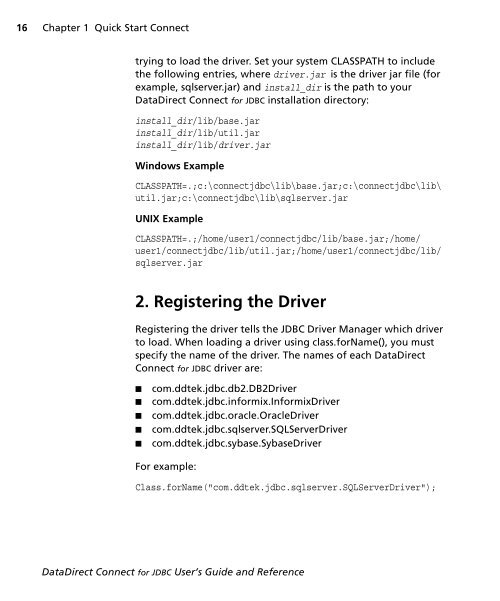 DataDirect Connect for JDBC User's Guide and ... - Stylus Studio