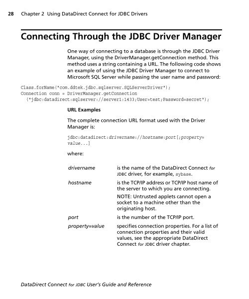 DataDirect Connect for JDBC User's Guide and ... - Stylus Studio