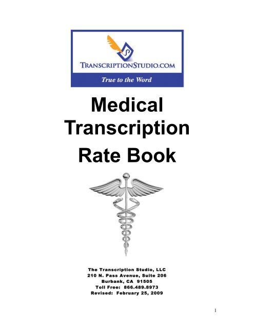 Medical Transcription Book