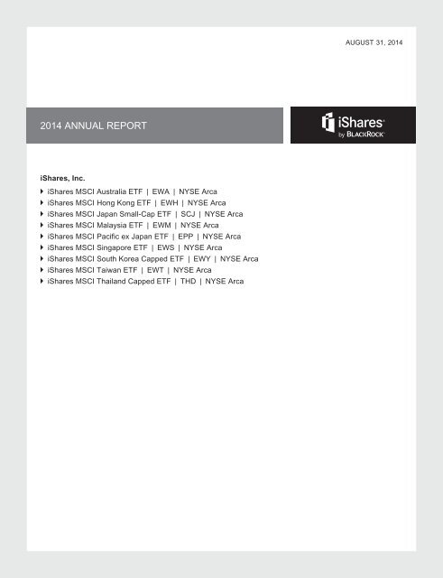 Us Annual Report Ishares