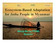 Ecosystem-Based Adaptation for Intha People in Myanmar - Asia ...