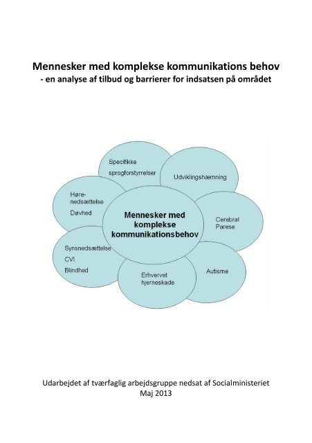 Mennesker med komplekse kommunikations behov | 2013