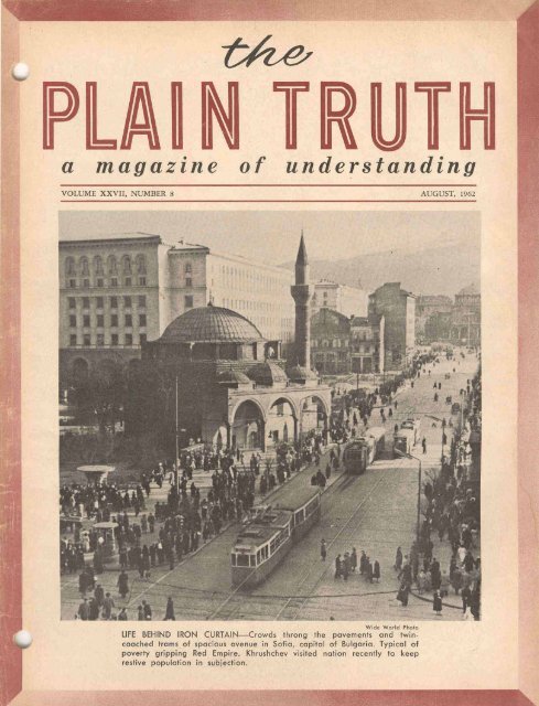 Plain Truth 1962 (Vol XXVII No 08) Aug - Lcgmn.com