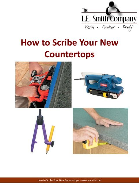 How to Scribe a Countertop - LE Smith
