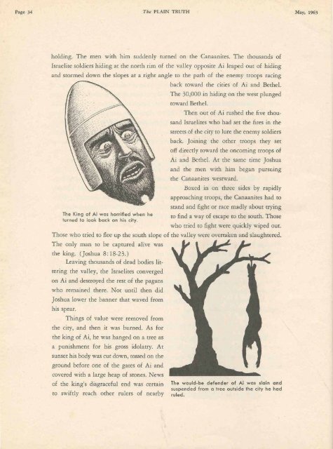 Plain Truth 1963 (Vol XXVIII No 05) May - And He said to them, "Go ...