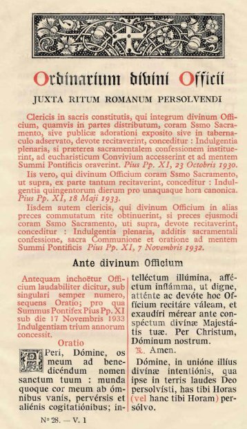 2. ordinarium divini officii - Essan.org