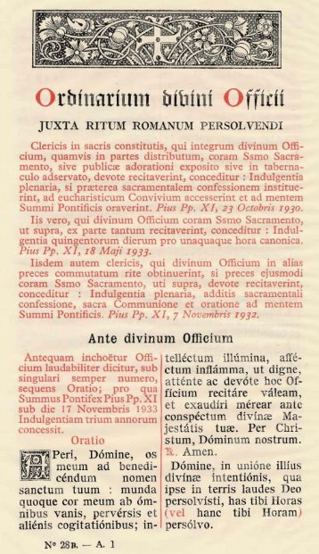 2. Ordinarium Divini Officii - Essan.org