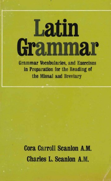 Scanlon's Latin Grammar - Essan.org