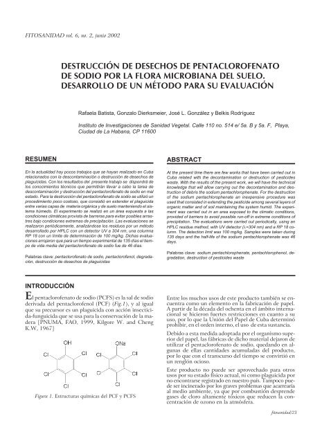 2 - Instituto de Investigaciones de Sanidad Vegetal