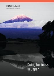 Doing business in Japan - RSM International