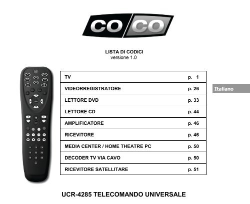 Manual Cover page - Coco technology