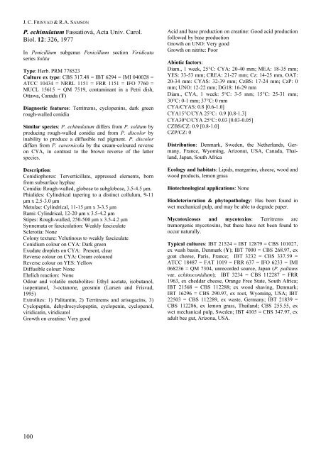 Fig. 46. Penicillium digitatum. 7-day old colonies on A. CYA, B ... - CBS