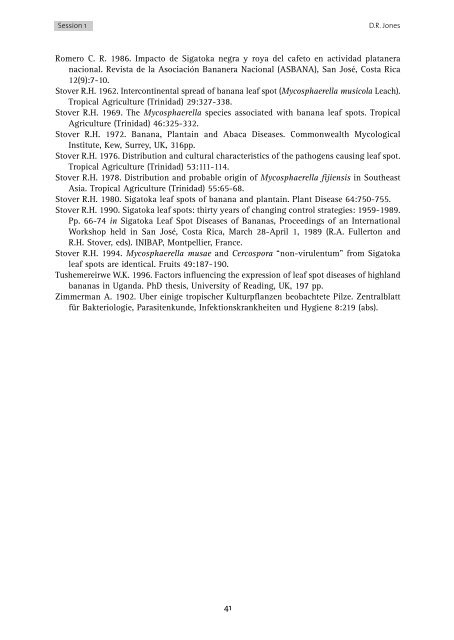 Mycosphaerella leaf spot diseases of bananas - CBS