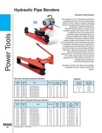 Hydraulic Pipe Benders - Putkikierre