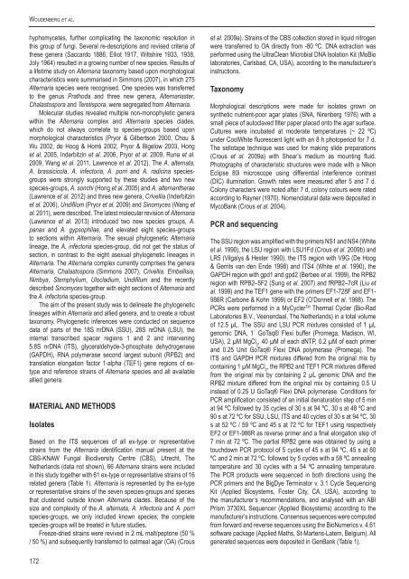 Alternaria redefined - CBS - KNAW