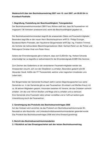 Protokoll Bezirksfeuerwehrtag 2007.pdf - FF Gleichenbach