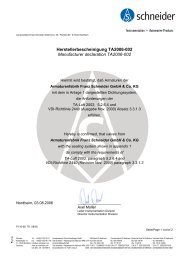 Herstellerbescheinigung TA2006-002 Manufacturer declaration ...