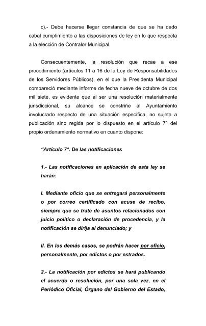 Controversia Constitucional Numero 1/2008 Actor: Municipio de Jerez