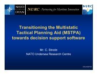 Transitioning the Multistatic Tactical Planning Aid (MSTPA ... - Nato