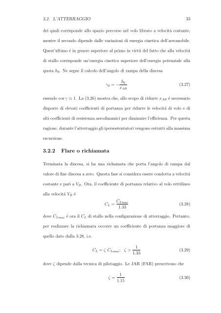 ELEMENTI DI MECCANICA DEL VOLO (Parte 2) - Sapienza