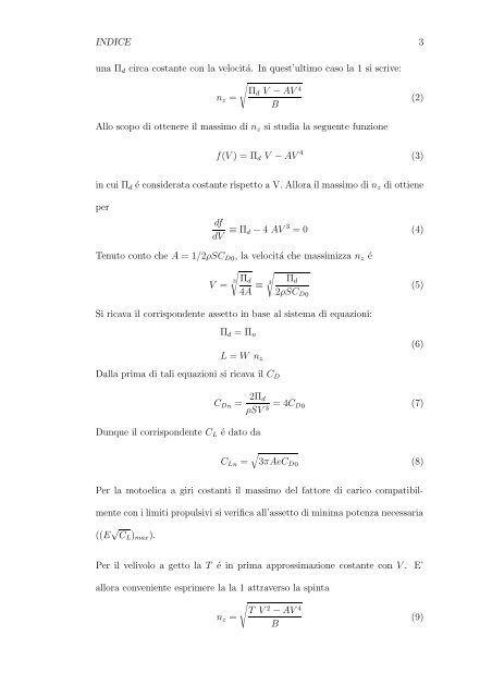 ELEMENTI DI MECCANICA DEL VOLO (Parte 2) - Sapienza