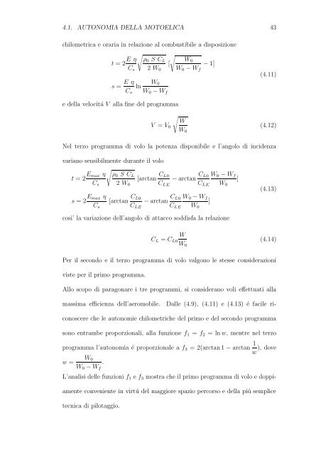 ELEMENTI DI MECCANICA DEL VOLO (Parte 2) - Sapienza